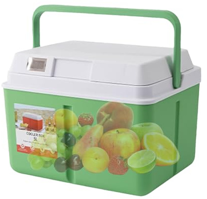 Petit bac à glace, glacière portable de grande capacité avec affichage de la température | Équipement de cuisine isotherme multifonction pour camping, plage, piscine, pique-nique, voyage, sport, kayak