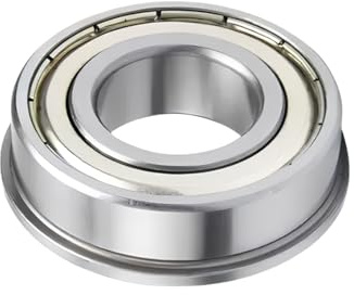 1 pièce MF126ZZ Roulement à billes à gorge profonde à flasque résistant à haute température avec couvercle métallique, diamètre intérieur 6mm, diamètre extérieur 12mm, hauteur 4mm, MF126ZZ(6x12x4mm)