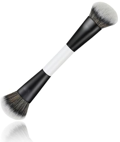 MOLIMOLI Bronzer Brush & Contour Brush, Maquillage Double Face pour Un Contouring et Un estompement précis, Pinceau de Maquillage Vegan à Poils synthétiques e.l.f. Camo Liquid