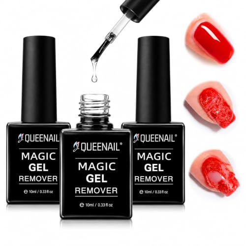 3 Pcs 10ml Gel Nail Polish Remover,Gel Polish Remover in 3-5 Minutes