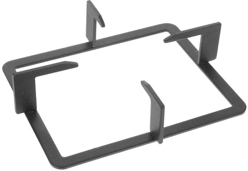 Soporte Negro Fundido de Rectangular de Hierro para Estufa Gas | Accesorio para Cocina de Gas, Alta Durabilidad y Fácil Limpieza, Soporte Antideslizante para Ollas