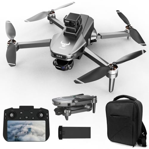 X-Verse ZLL SG109MAX2 Drohne mit Kameras 4K, Bildschirmfernsteuerung, 3 Achsen Gimbal, RC 3KM, 360d° Hindernis Vermeidung, Professionelle Faltbarer Quadcopter für Erwachsene (1 Batterien)