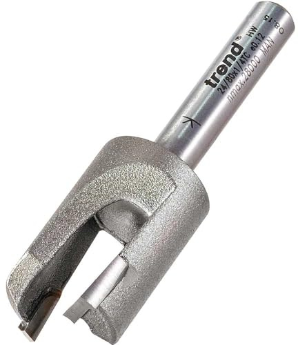 Trend Plug Maker Router Cutter, 1/4 Inch Shank, 9.5mm Cut, 16mm Long | Tungsten Carbide Tipped Cutter For Accurate Plug Making In Timber And Softwoods, Ideal For Router Use, 24/80X1/4TC