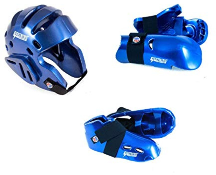 Lightning BLUE Karate Sparring Gear Package Deal - Child Medium