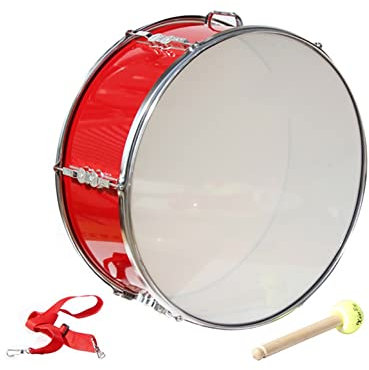 24 Zoll Snare Drum, Student Snare Drum Set Professionelles Snare Drum Percussion Instrument mit Gig Bag, Sticks