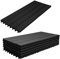 Gimisgu Dalles de Jardin clipsables en Bois Composite WPC, 30x60cm 6 Pièces par 1m² Dalle Jardin extérieur avec Système de Drainage, Système plug-in Facile à poser, Anthracite