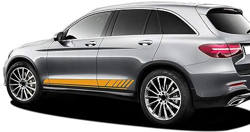 FENVY Auto Seitenstreifen Seitenaufkleber Aufkleber Grafiken,für Mercedes Benz GLC Class X253 Coupe C253 GLC250 GLC300 GLC43 GLC63 AMG,Autotür Seitenschweller Aufkleber Body Decor Styling Decals