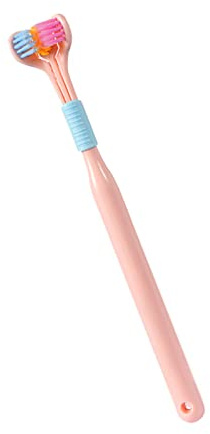 Lesunbak Cepillo De Dientes De P-elo De T-res Caras | Cerdas Suaves Y Cepillo De Dientes En Forma De V Para Adultos Y Niños Con Autismo Y Necesidades Especiales.