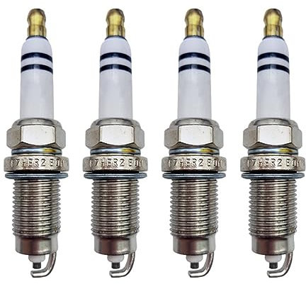 4 Pcs Auto Zündkerze Auto Teile 101905601B 0241235674, Für Skoda, Für Polo, Für Golf, für Canddy, Für Ibiza 101 905 601B F7HER2