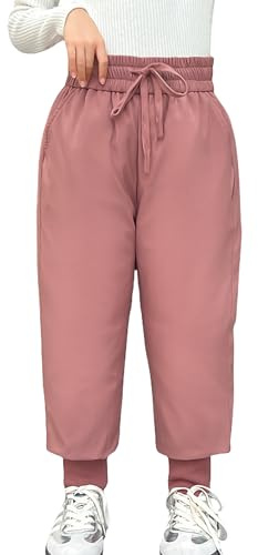 SEAUR Kinder Schneehose Winddicht Daunenhose Dick Warm Winterhose Skihose Mädchen Jungen Winter Outdoorhose Leicht - 120(EU 110-116)