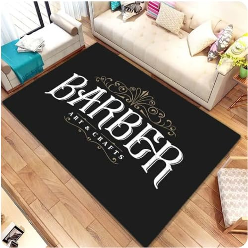 PASPRT Tappeto Per Zerbino D'Ingresso Da Barbiere Per Soggiorno Divano Tavolo Tappeti Corridoio Da Barbiere Balcone Tappetino Antiscivolo 50X80Cm