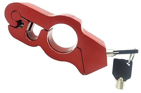 BUGUUYO Lucchetto Per Manubrio in Lega Alluminio Resistente Compatibile Con Scooter e Quad Con Chiavi Antifurto Sicuro e Portatile