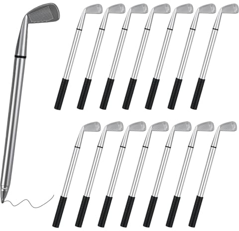 15 bolígrafos novedosos, divertidos bolígrafos de escritura, interesante bolígrafo de club de golf, suministros de regalo para decoración del hogar y la oficina