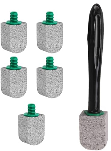 Cleaning Block WC, Toilettenreiniger Aus Bimsstein, Scheuerbürste Mit Langem Griff Und 5 Bürstenköpfen, Kratzfreie Toilettenreinigerbürsten Zum Entfernen Von Kalkflecken Für Dusche Bad Pool
