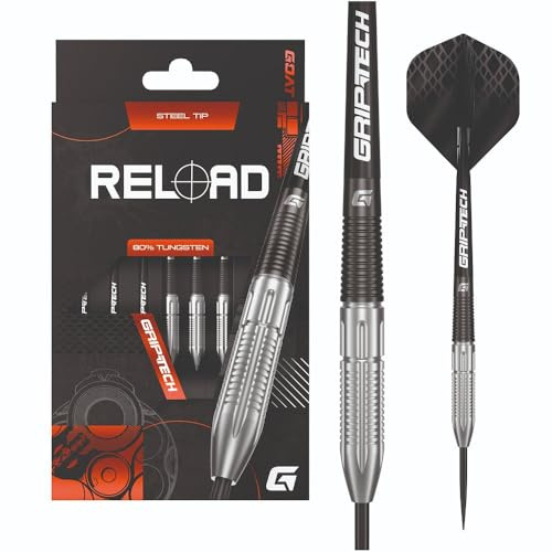 GOAT Reload 80% Tungsten Steel Tip Darts, 23g Gewicht, Profi-Set