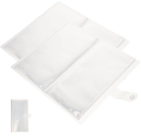 CORHAD Album per Conservare Cartoline e Biglietti da Viaggio, 2 Raccoglitori, Formato S, Fogli Trasparenti e Chiusura a Bottone, per Famiglie e Amici