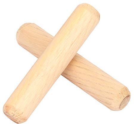 Yctze Goupilles Cannelées Rondes pour le Travail du Bois, 100 Pièces, 10x50mm pour des Joints en Bois Solides (10*50mm un paquet)