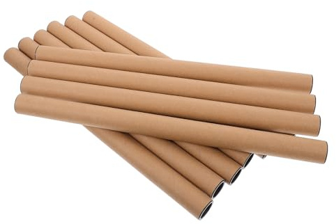 DOITOOL Lot De 10 Tubes D'Affiche En Papier Kraft Tube D'Expédition Réutilisable Pour Posters Dessins Et Documents 16.02 X 1.10 X 1.10 in Rangement Et Transport