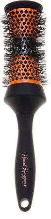 Denman (Medium) Thermo Ceramic Hourglass Hot Curl Brush - Hair Curling Brush for Blow-Drying, Straightening, Defined Curls, Volume & Root-Lift - Orange & Black, (DHH3)