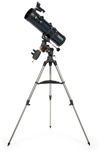 Celestron 31051 AstroMaster 130EQ Motor Drive Newtonian Reflector Telescope, Dark Blue