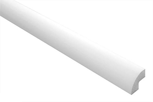 Zierleisten Sparpaket E-1 | leicht und stabil | extrudiertes Styropor | Stuckprofile | Decken-/ und Wandübergang | modern weiß | dekorativ | XPS | 22 x 22 mm | 50 Meter