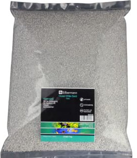 Silbermann Ocean White Sand, Bodengrund in verschiedenen Körnungen und Größen (15 kg grob)