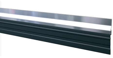 Plinthe aluminium à grande bavette 2,5 m Bas de porte de garage ADS-GL Ellen