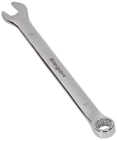 Sealey S01008 Combination Spanner, 8mm, 120mm x 120mm x 50mm, Silver