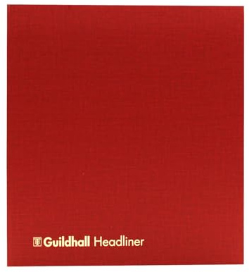 Guildhall Headliner Livre de comptes 48 Série 6/12 Petty Colonnes de trésorerie 80 Feuille 298x273mm - Ref 48/6/12