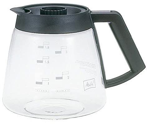 Melitta Glass Jug Replacement Coffee Pot for Filter Coffee Machines Borosilicate Glass 1.8L