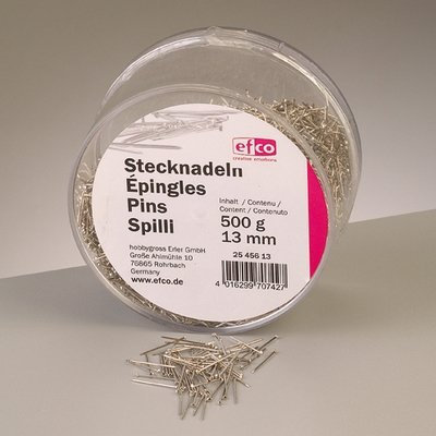 Stecknadeln 10 mm 500g silber/vernickelt