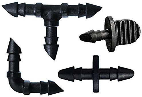 Orbit sistema de riego por goteo 1/4 Inch accesorios de goteo – 30 unidades