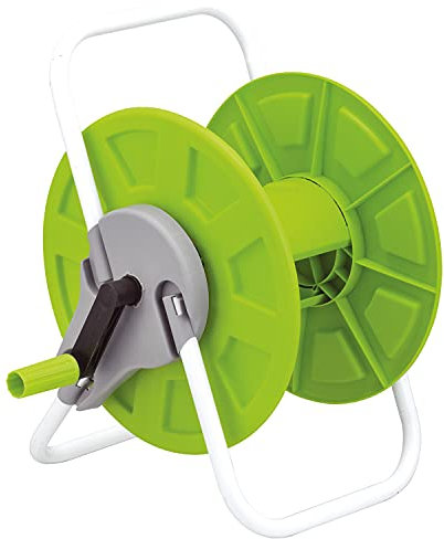 Parkland 60m Lightweight Portable Hose Reel Garden Watering Pipe Cart Free Standing for Patio, Deck, Yard, Garden, Home, Driveway