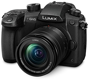 Panasonic LUMIX DC-GH5MEB-K Compact System Mirrorless Camera with 12-60mm Lens - Black