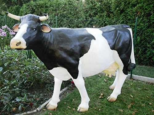 XXL Kuh~ Deluxe Gartendeko LEBENSGROSS ca. 230 cm ~Gartendekoration Figur DEKO