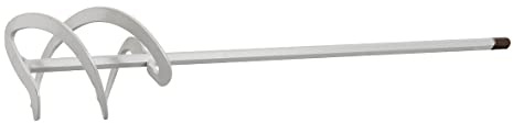 kwb Mezclador de mortero de 90 mm de diámetro x 400 mm, metal, universal, blanco, diámetro de 8 mm, vástago hexagonal