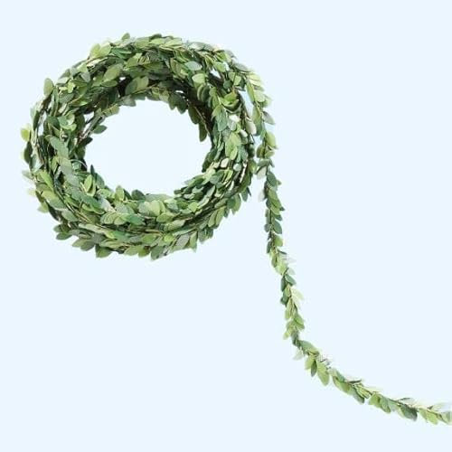 Hobbyfun 2er Set Buchsgirlande grün, 5 m