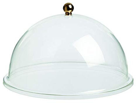 Visiodirect Cloche à fromages Rond en Acrylique Transparent D : 400x200 mm