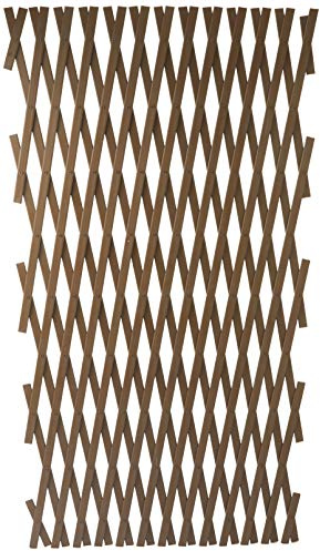 Verdemax 7561 - Enrejado Extensible (PVC, 3 x 1 m), Color marrón