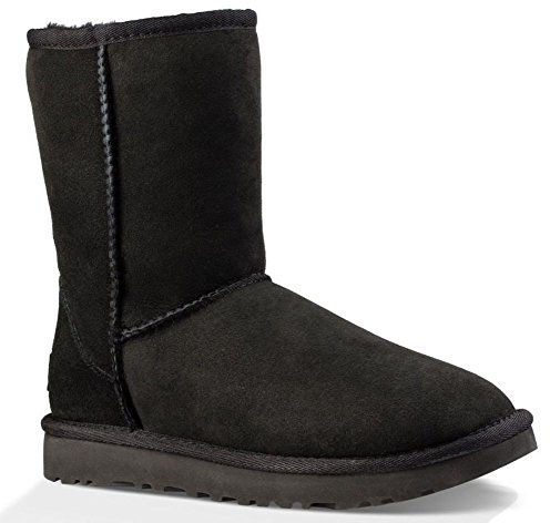 UGG Women's Classic Short Ii Boot, Black, 10
