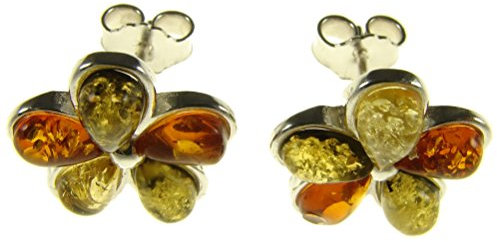 Damen-Ohrhänger Sterling-Silber 925 mit Bernstein/Schmuck/Ohrclips/Ohrringe/Creolen/Ohrhänger/Ohrstecker