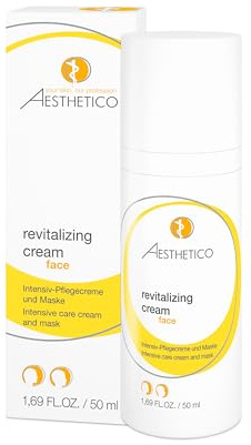 AESTHETICO revitalizing cream, 50 ml - Vitamincreme mit Zellschutzformel, revitalisierende Pflege für trockene, feuchtigkeitsarme Haut, auch als Maske für Gesicht, Hals und Dekolleté, Anti-Aging Creme