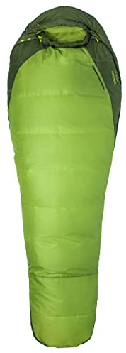 Marmot Trestles 30 Long, Mumienschlafsack, Leichter und Warmer 3 Jahreszeiten Kunstfaser-Schlafsack, ideal zum Camping und Trekking