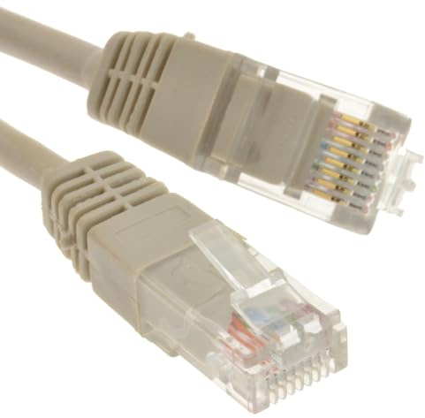 kenable Cat5e Ethernet Cable Grey RJ45 Network Patch Lead Full Copper UTP LAN 1000Mbps 5m