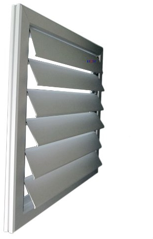 Überdruck Abluftgitter LG 3636 RAA Lamellengitter Alu 355 x 355mm Lüftungsgitter