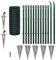 vidaXL Gitterzaun 25x1m Zaunset Gartenzaun Zaunsatz Maschendraht Metallzaun