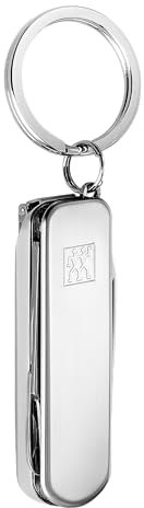 ZWILLING Maniküre Pediküre Multi-Tool (Schlüsselanhänger mit Nagelschere, Nagelknipser und Nagelfeile), Silber, 60 mm