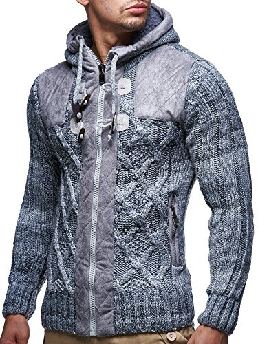 Leif Nelson pour des Hommes Cardigan LN20225