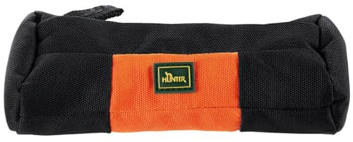 HUNTER Trainer Snack Dummy, Trainings-Dummy zum Apportieren lernen, befüllbar mit Snacks, zahnfreundlich & gepolstert, mit Reißverschluss, maschinenwaschbar, Farbe: orange, Größe: 15 cm