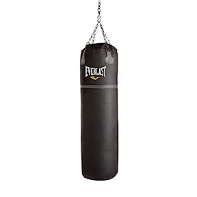 EVERLAST SUPER LEATHER HEAVY BAG BLACK 120 LBS